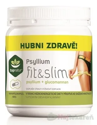 Topnatur Psyllium Fit&Slim 180 kapsúl