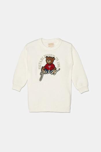Šaty Guess béžová farba, mini, rovný strih, K4BK07 Z3GS0