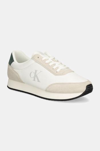 Tenisky Calvin Klein Jeans RETRO RUNNER ICONIC SNK biela farba, YM0YM01119