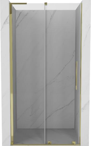 MEXEN/S Velar L posuvné sprchové dveře 90, transparent, zlatá 871-090-003-01-50