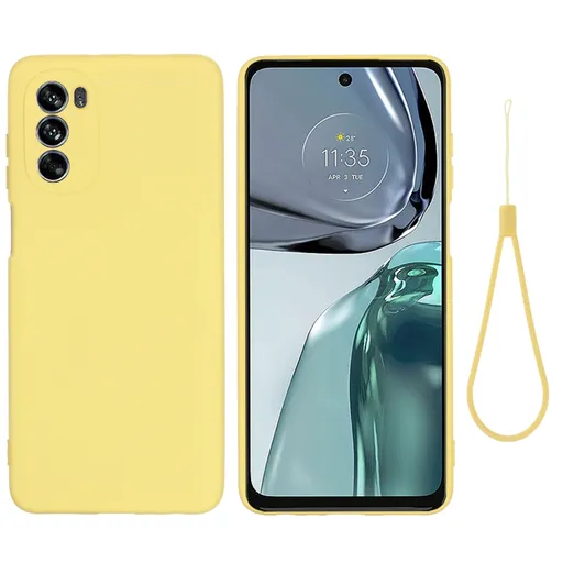 RUBBER Ochranný kryt pre Motorola Moto G62 5G žltý