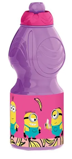 STOR Fľaša na pitie Mimoni 400ml fialová