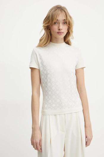 Tričko Guess dámske, béžová farba, W5RI15 J1314