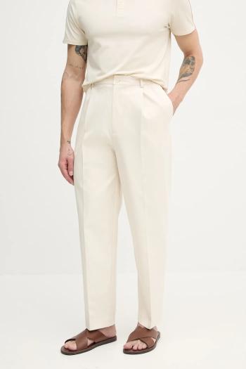 Nohavice Marciano Guess ADAM pánske, béžová farba, strih chinos, 5GHB23 2304Z