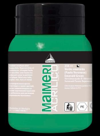 MAIMERI ACRILICO - Akrylové farby 356 - emerald green, 0,5 L