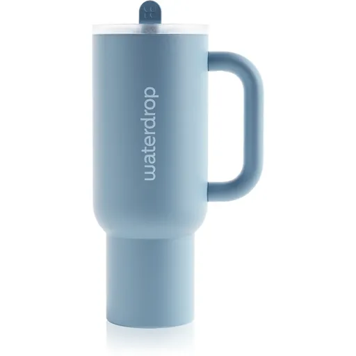 Waterdrop Explorer Tumbler tumbler z nehrdzavejúcej ocele s rúrkou Blue 1100 ml