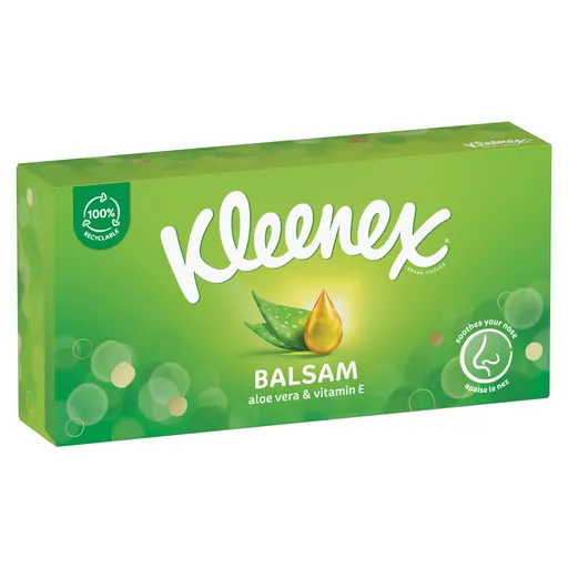 KLEENEX Papierové vreckovky 3-vrstvové Balsam Box 64 kusov