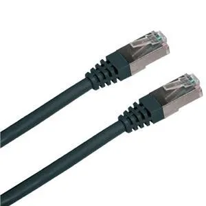 Patch cord FTP cat5e 2M čierny
