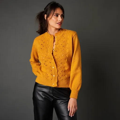 Sveter s okrúhlym výstrihom