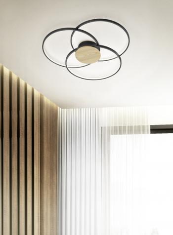 LED stropné osvetlenie Trio Sedona čierna 673210332