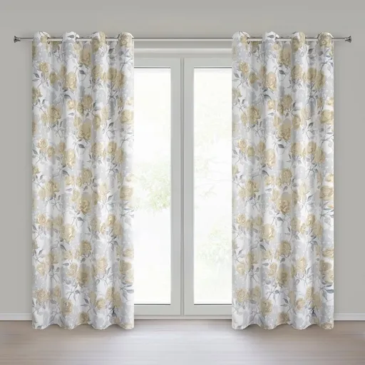 ArtFir Záves INARI K | strieborná/horčicová 140 x 250 cm