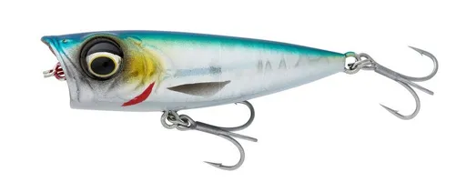 Savage gear wobler micro popper blue green - 5,5 cm 5,4 g