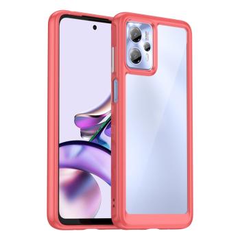 CRYSTAL Ochranný kryt pre Motorola Moto G13 / G23 červený