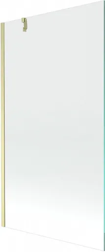 MEXEN/S - Next vaňová zástena FIX 100 x 150, transparent, zlatá kartáčovaná 895-100-000-00-00-55