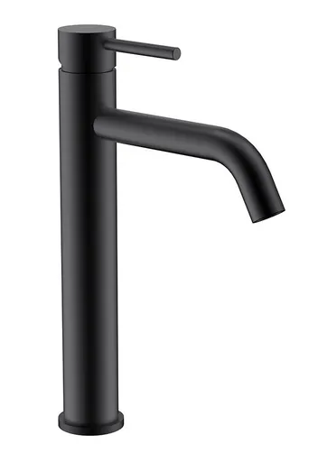 BESCO - Vysoká stojanková umývadlová batéria VEO I čierna BABUVICZ