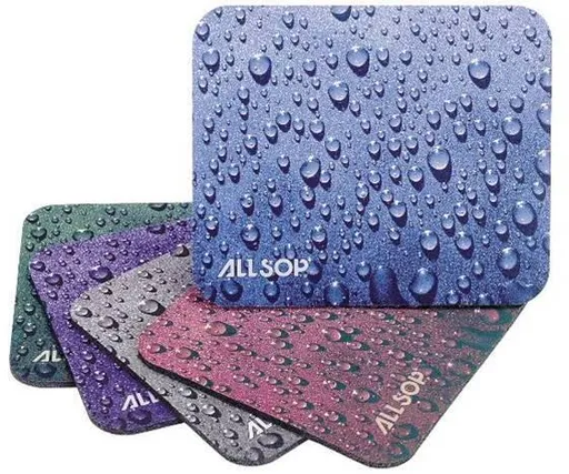 Allsop podložka pod myš, kvapky - modrá