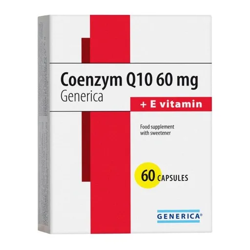 GENERICA Coenzym Q10 60 mg + E vitamin 60 kapsúl