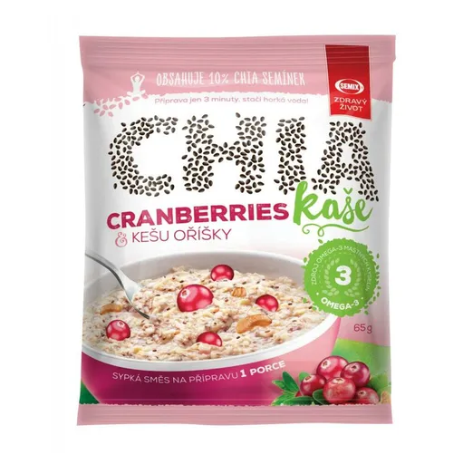 SEMIX Chia kaša brusnice a kešu oriešky 65 g