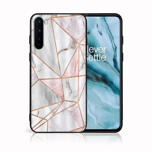 MY ART Ochranný obal OnePlus Nord -PINK MARBLE (143)