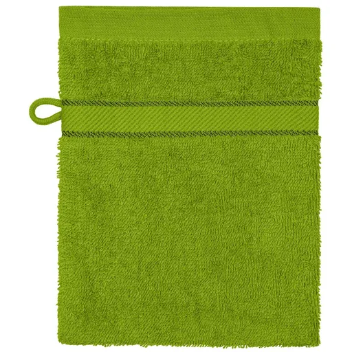 Myrtle Beach (Daiber) Umývacia froté žinka MB435 - Žlto-zelená | 15 x 21 cm