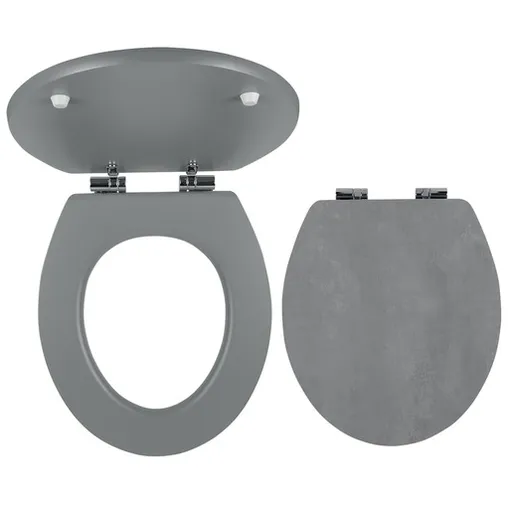 Wc doska Novaservis z MDF vo farbe betonu WC/SOFTSTONE2