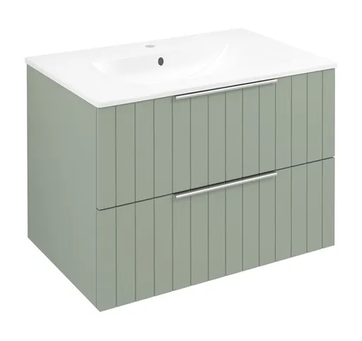 SAPHO - CIRASA STRIP umývadlová skrinka 69,8x52x46cm, verde CR701-4444S