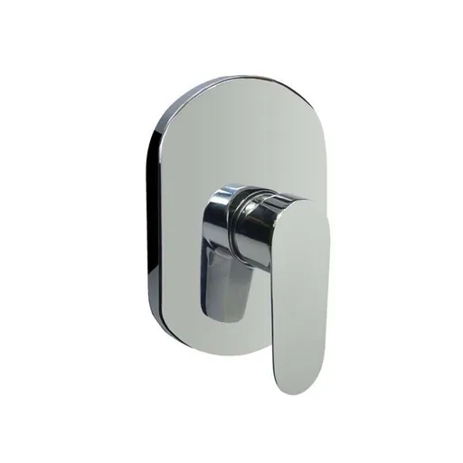 Mereo Sprchová podomietková batéria bez prepínača, Viana, Mbox, oválny kryt, chróm CBE60105B