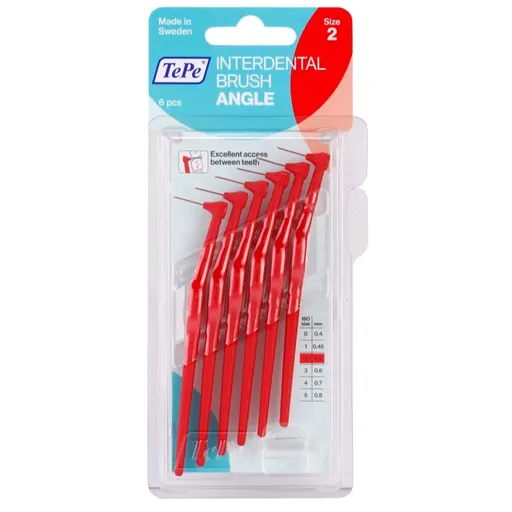 TePe Angle Size 2 medzizubné kefky 0,5 mm 6 ks