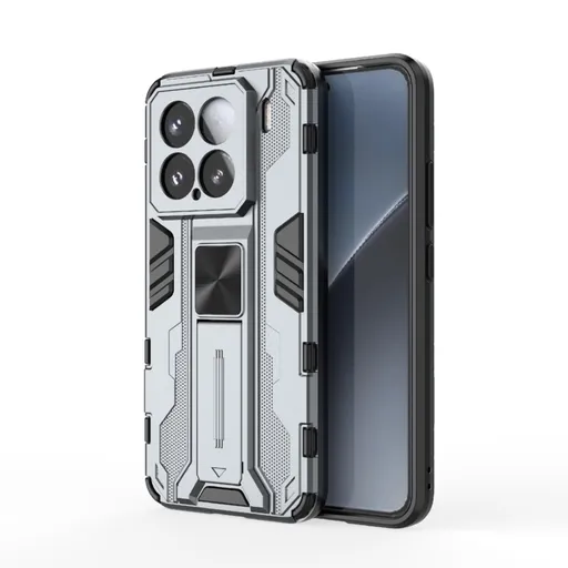 SUPERSONIC Ochranný obal so stojanom pre Xiaomi 15 šedý