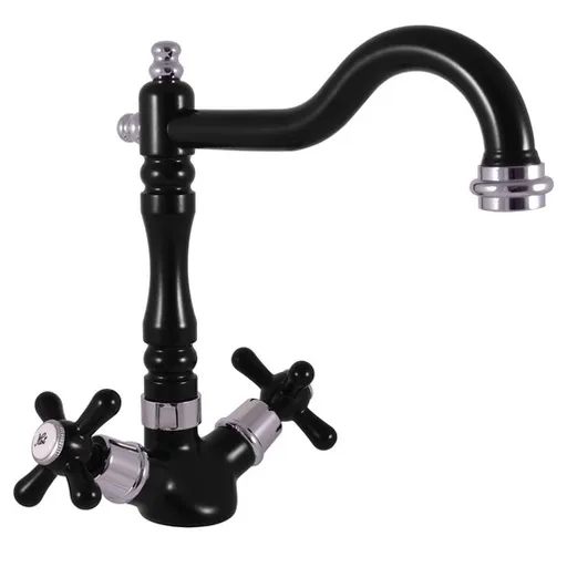 RAV SLEZÁK Morava drezová batéria čierna / chróm mk120.5/8cmatc MK120.58CMATC