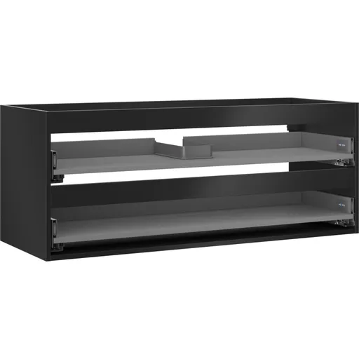 MEXEN - Box-A skrinka pre umývadlo 120, 2 zásuvky, čierna mat 91AX0-1200-470-2-71