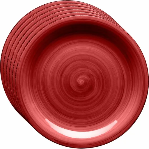 Mäser Súprava 6 dezertných tanierov Bel Tempo, 19,5 cm, červená