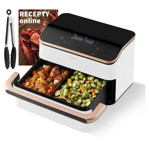 COSORI TF101S Dual blaze twinfry teplovzdušná fritéza biela 10 l