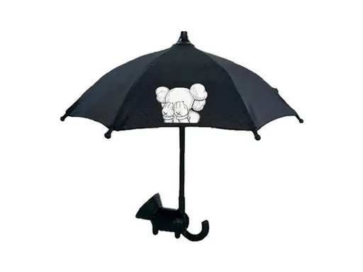 Dáždnik pre telefón s prísavkou Klaun Black