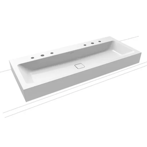 Kaldewei Cono umývadlo 3091 120x50 cm alpská biela bez prepadu 902706053001