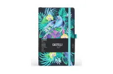 Castelli Eden Jungle bodkovaný zápisník L A5 Green