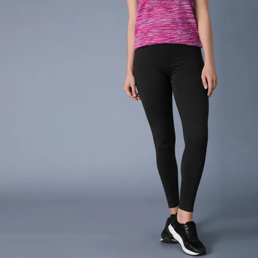 Jednofarebné dlhé strečové džersejové legíny z eco-friendly bio bavlny