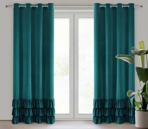 ArtFir Záves MEGI K | tmavá tyrkysová 140 x 250 cm