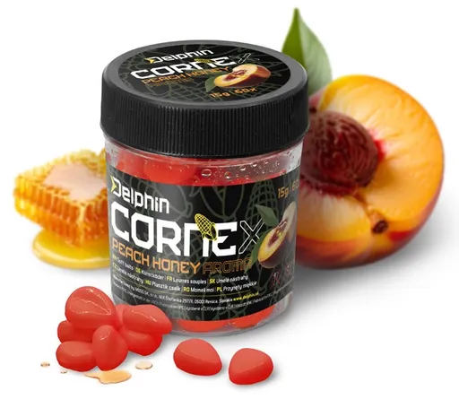 Delphin umelá nástraha cornex pop up 60 ks - medová broskyňa