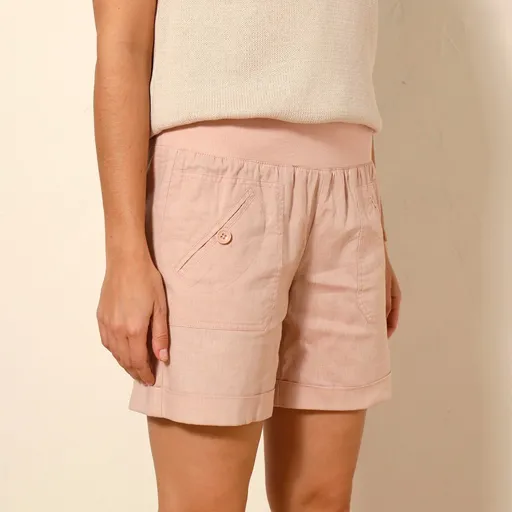 Rovné šortky s pružným pásom