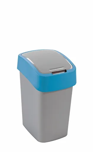 CURVER Odpadkový kôš FLIP BIN 45l | strieborná / modrá