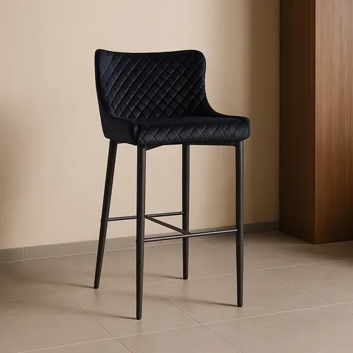 Signal Barová stolička COLIN B H-2 VELVET | čierna