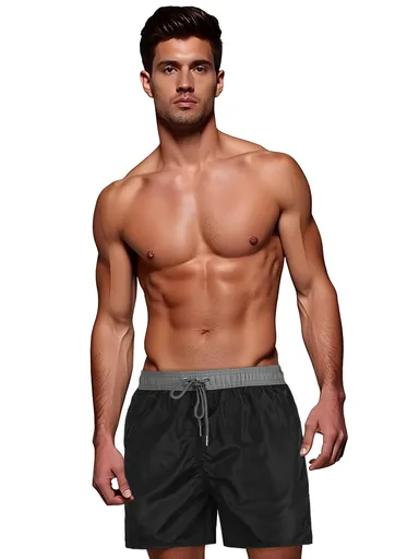 Čierno-sivé pánske kraťasy Dstreet SX2514