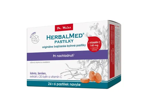 Simply You Herbal Med BEZ CUKRU šalvia ženšen vitamín C 24+6