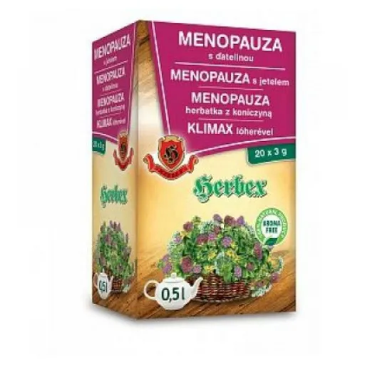 HERBEX čaj menopauza s ďatelinou 3 g x 20 vreciek