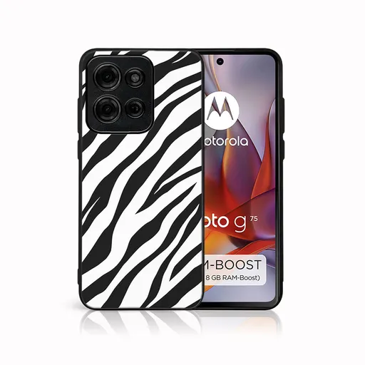 MY ART Ochranný kryt pre Motorola Moto G75 5G ZEBRA (237)