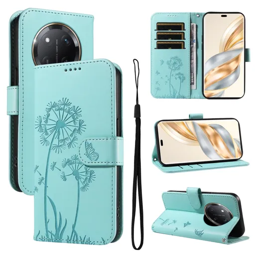 ART DANDELION Peňaženkové puzdro pre Honor Magic7 Lite 5G tyrkysové