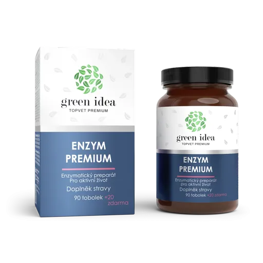 Enzym Premium - 90 kapsúl + 20 zadarmo - 110 ks - Green idea