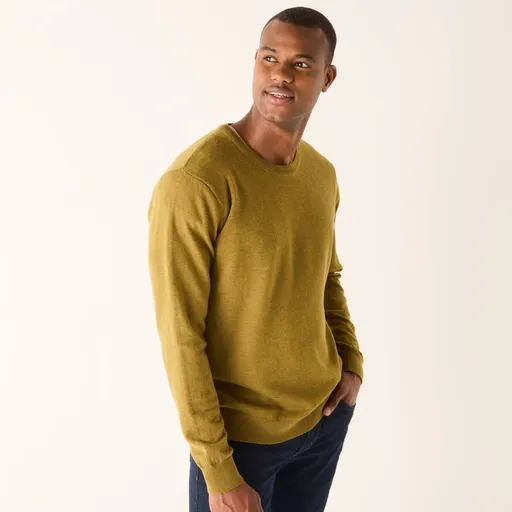 Pulóver s okrúhlym výstrihom, 80 % vlna, 20 % polyamid