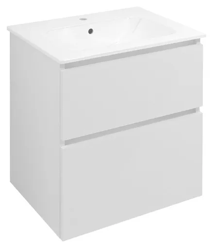 SAPHO - EZARA umývadlová skrinka 59,2x64x46cm, biela lesk EZ601-3030